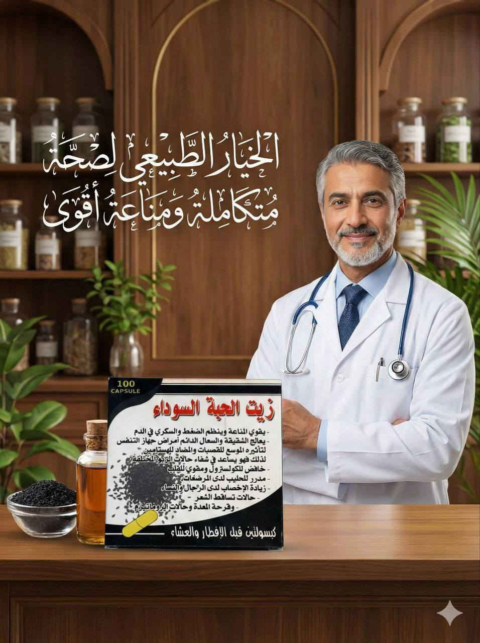 مكمل غذائي من العماد يحتوي على كبسول زيت الحبة السوداء (حبة البركة)، 

والذي يُعرف بفوائده الصحية المتعددة. ✅

يساعد في تقوية جهاز المناعة.
قد يساهم في تنظيم ضغط الدم ومستويات السكري.

يُعتقد أنه يدعم صحة القلب وينظم ضرباته.🌿

قد يكون مفيداً في حالات التهابات الرئة والمجاري البولية.👌


**إذا كنت صاحب هذا الإعلان وتريد حذفه لأي سبب، رجاءا أرسل رسالة إلى الدعم الفني**