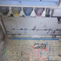 طابعة ريكو طابعة ريكو ricoh aficio mp c4500 بيها عطل يطلع بالكود بالشا...