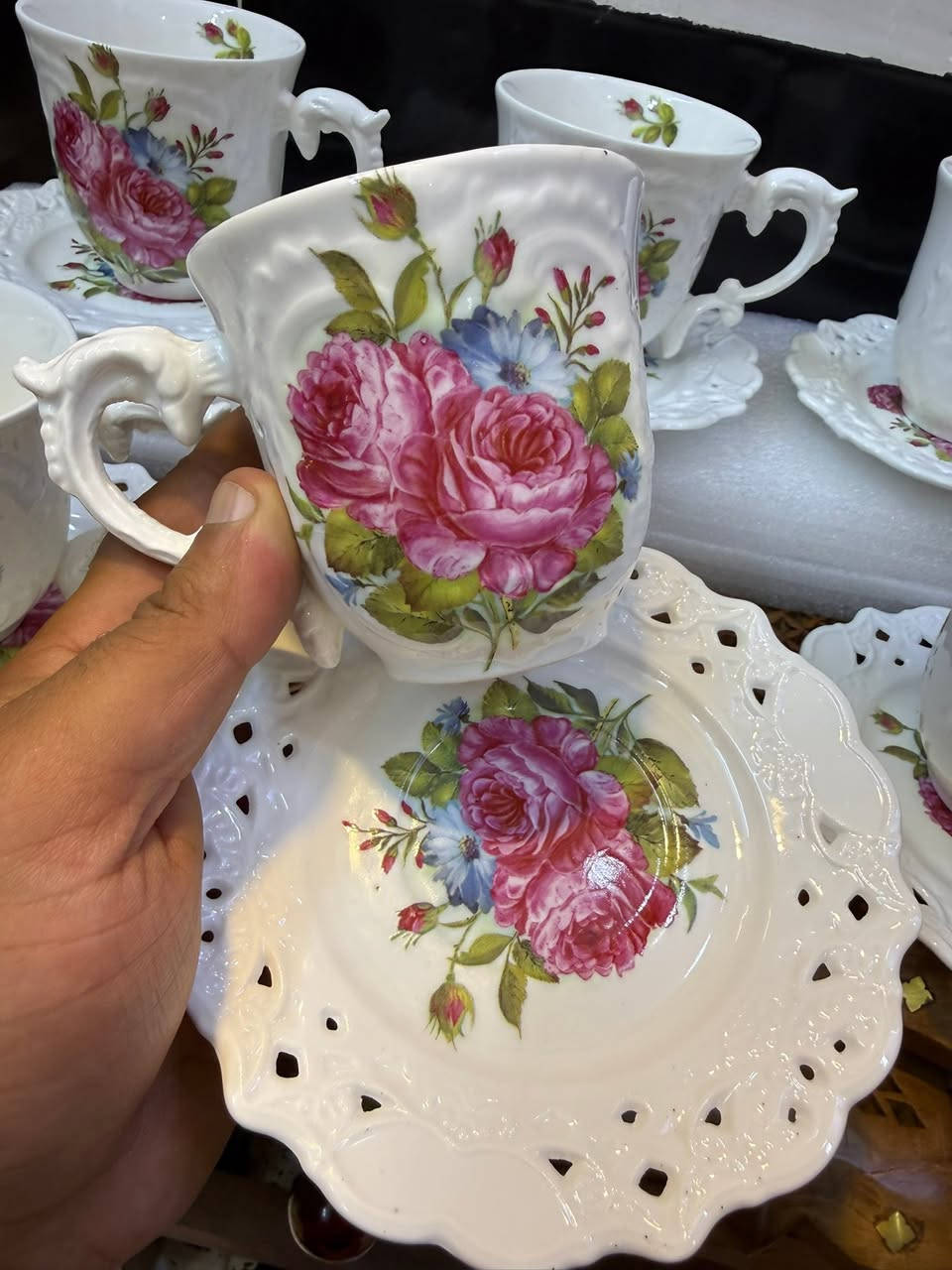 سيت كوب عدد 6 مع الماعون من ماركة Royal Heritage(التراث الملكي) ماركة رويال بورسلين رسم يدوي مختوم خالي من العيب السعر 65 نهائي


**إذا كنت صاحب هذا الإعلان وتريد حذفه لأي سبب، رجاءا أرسل رسالة إلى الدعم الفني**
