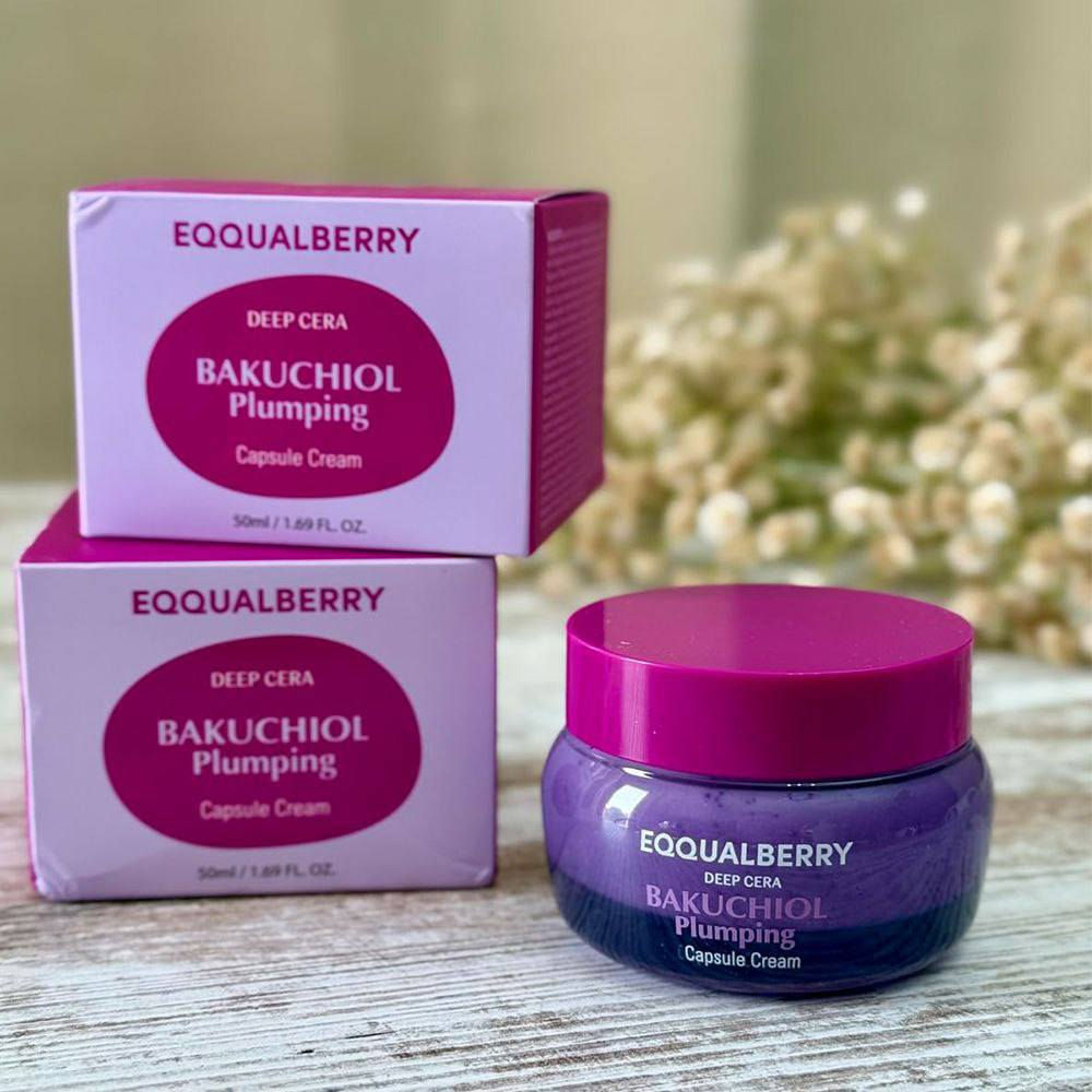 💜 EQQUALBERRY – Bakuchiol Plumping Capsule Cream 💜
 ✨كريم كبسولات غني بالباكوتشيول، الكوري 🇰🇷🇰🇷

✅الفوائد :-
✔ يحتوي على كبسولات دقيقة فائقة النعومة تنفجر عند ملامسة البشرة
✔ تطلق باكوتشيول نقي بنسبة 99%
✔ يشدّ البشرة ويحسّن مرونتها بدون تهيّج أو احمرار
✔ مناسب حتى للبشرة الحساسة
✔️باكوتشيول: يقلّل الخطوط الدقيقة ويحفّز تجديد الخلايا بلطف
✔️النيسانميد : يوحّد لون البشرة ويمنح إشراقة صحية
✔️5 أنواع كولاجين: امتلاء ومرونة طبيعية
✔️5 أنواع سيراميد: تقوية حاجز البشرة ومنع فقدان الترطيب
✔️ببتيد الأفوكادو الأخضر: تغذية عميقة وترطيب مكثف
✔️زبدة الشيا والسكوالين: نعومة وترطيب يدوم طوال اليوم
✔️خلاصات طبيعية (لافندر، مورينغا، كركم، برغموت): تهدئة + حماية مضادة للأكسدة

#الاصلي المنشأ كوريا 🇰🇷💯
يوجد لدينا توصيل الجميع محافظات العراق✔️


**إذا كنت صاحب هذا الإعلان وتريد حذفه لأي سبب، رجاءا أرسل رسالة إلى الدعم الفني**