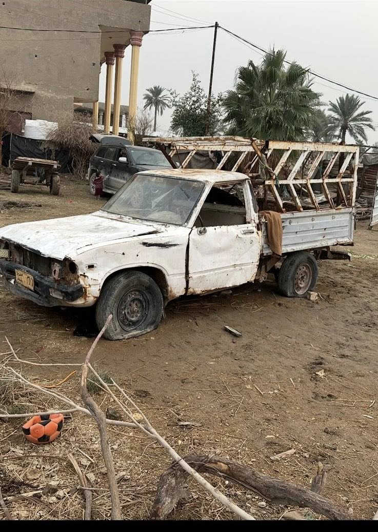 السلام عليكم بيكم موديل ١٩٨٠ رقم بغداد مالكه بلطيفية مكينة وكير شغالات بس متروكة رايده ٧$ ورقات العنوان بابل محاويل ***********
