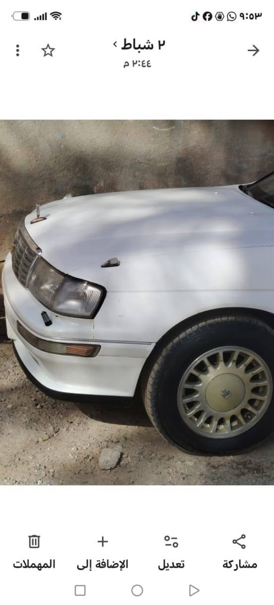 سلام عليكم بطه موديل 95بدون ضربه تخم تاير صدر جديد سياره حيل جديده مكان تقاطع النهروان الرقم ***********
