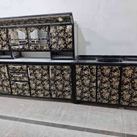 كاونتر جديد • ٢م معلق • سنك مرمر ١م٣٠