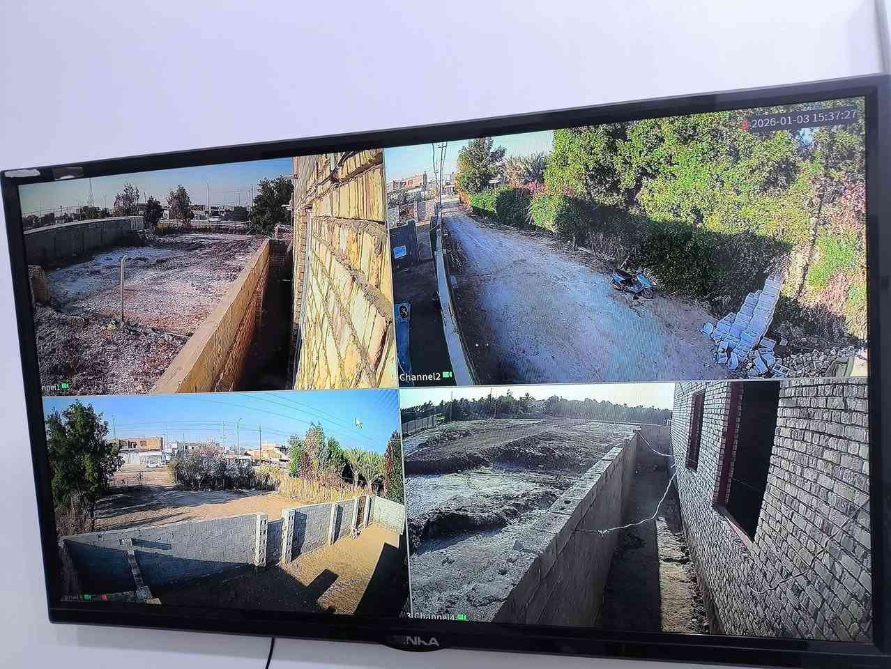 تم التنصيب في الديوانيه
منضومة كامرات شركة دهواى
1-Dvr ch4 2M
2-كامرات عدد4 2M صوره  وصوت فلاش ليلي نهاري
3-هارد 500GB
4- بوكسات حمايه عدد4
5- بكره واير RGدبل تغليف اسطواني
6-محوله 5A
7-HDMI 1.5/4k
يتوفر بيع كامرات نقدي فقط
لتوصل والاستفسار  واتساب اوالاتصال على الرقم ***********
