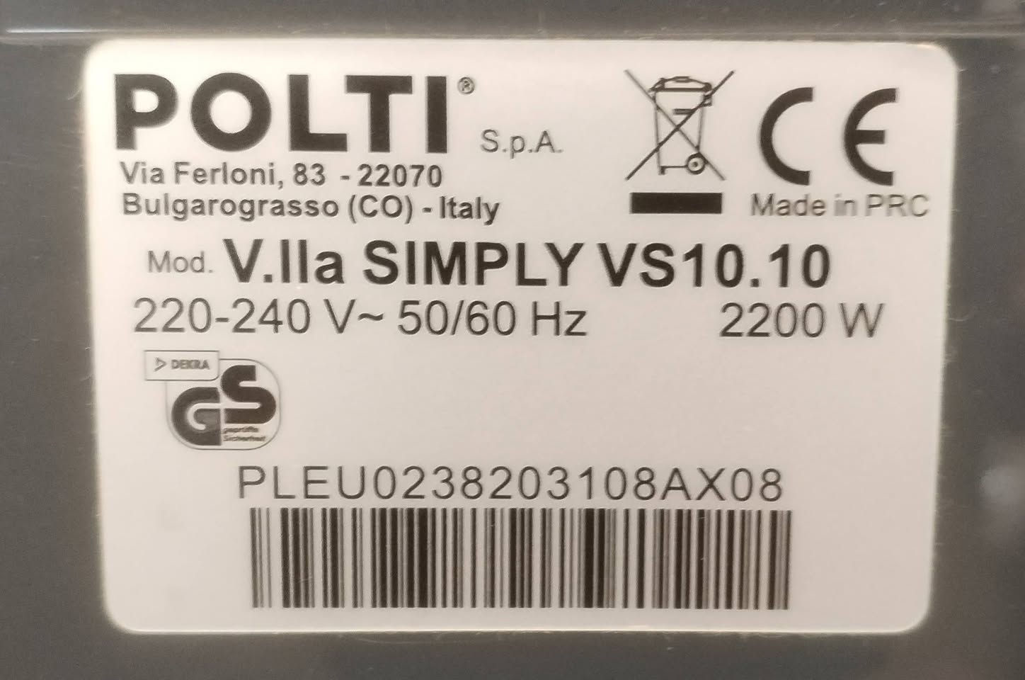 مكواة بخارية ماركة POLTI Vaporella
ماركة إيطالية أصلية ممتازة بقوة 2200 واط يدفع بخار كلش قوي يصل إلى 6.5 بار أسفل المكواة المنيوم مطلي بالسيراميك طلاء ثخين غير قابل للالتصاق خزان كبير حجم 1.5 لتر.

المواصفات:

القاعدة الحرارية سيراميك

نظام مضاد للترسبات الكلسية: نظام تنظيف الترسبات الكلسية

إجمالي الطاقة 2200 واط

توفير الطاقة/المياه -25%/-27%*

أضواء تحذيرية: نفاد الماء / اقتصادي / تنظيف الكلس

مدة التسخين دقيقتان

أقصى ضغط للمضخة: 6.5

الأبعاد:(الطول × العرض × الارتفاع) 25 × 27.5 × 38سم

الوزن: 2.6 كغم


**إذا كنت صاحب هذا الإعلان وتريد حذفه لأي سبب، رجاءا أرسل رسالة إلى الدعم الفني**