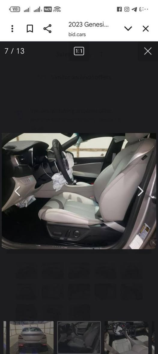 سلام عليكم للبيع G70 موديل ٢٠٢٣ بدون لوحات
الحادث فقط بنيد ودعاميه اماميه كما موضح بل صور
المسافه المقطوعه 12 الف فقط زيرو
المواصفات فول بأستثناء البنوراما
المحرك 2000 تيربو
4 سلندر
الداخل لون ابيض
سياره وضع الشركة جديده
صبغ فقط البنيد الدعاميه نفس لون بلادي
ارباك فقط دركة
لا لغود ولا شاصي فقط بنيد 
مكانها بغداد
السعر المطلوب ٢٢ الف دولار وبيها مجال
تفتصيل اكثر تواصل ع هذا الرقم ***********
