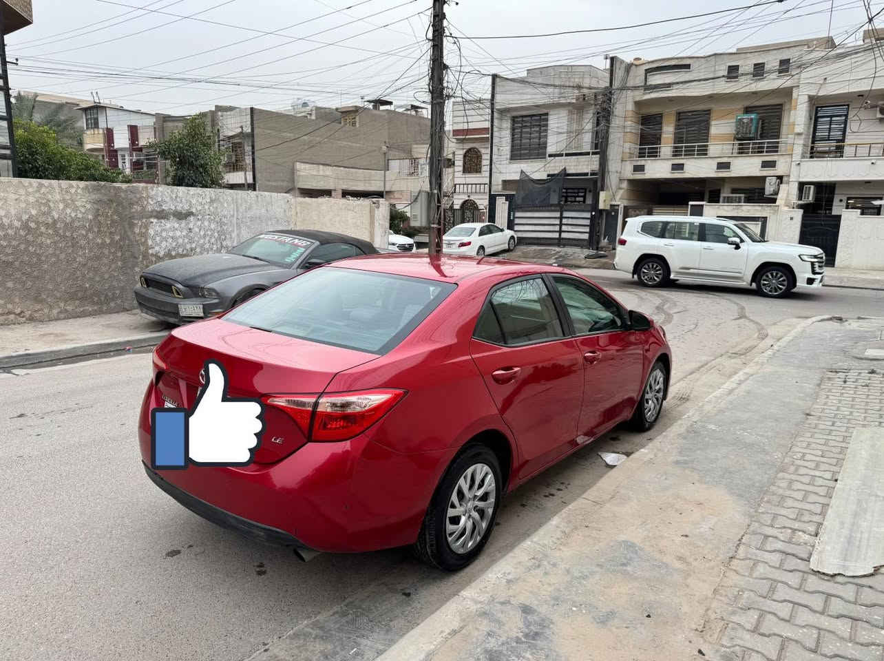 للبيع 
كورلى LE 
موديل ٢٠١٨ 
حادثه بنيد وجاملغ بارد بدون دواخل 
وبالعراق صار بيه باب بارد 
وبيه طل قه بل قماره 
مكان السياره بغداد 
السعر ١٢٨$  ***********
