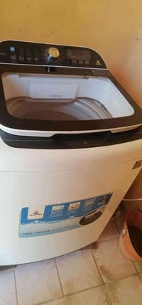 غساله توماتيك نضيفه شرط الفحص غسل وتنشيف حجم15كيلو شركة الحافظ السعر 1...