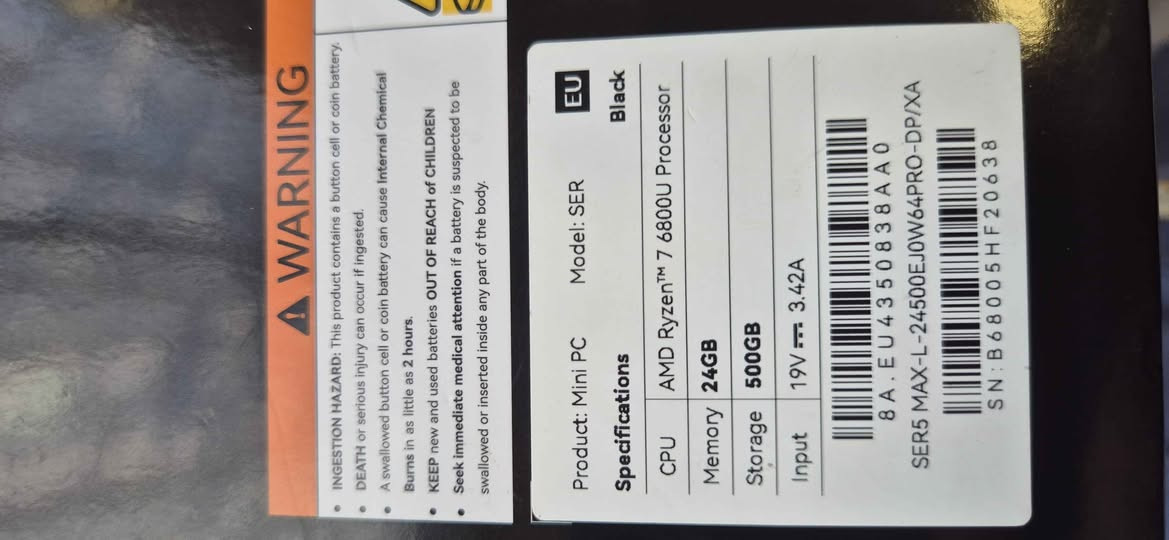 Beelink Mini PC SER5 MAX with AMD Ryzen 7 6800U, 24G LPDDR5, 500GB NVMe M.2 SSD, DP/HDMI/Type-C Triple Display Output, 2.5G LAN, WiFi6, BT5.2, W-11 Mini Computer
430$ أربيل, العراق


**إذا كنت صاحب هذا الإعلان وتريد حذفه لأي سبب، رجاءا أرسل رسالة إلى الدعم الفني**