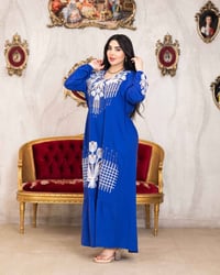 دشداشة نسائية • تطريز ستراس • مقاسات 2x 3x