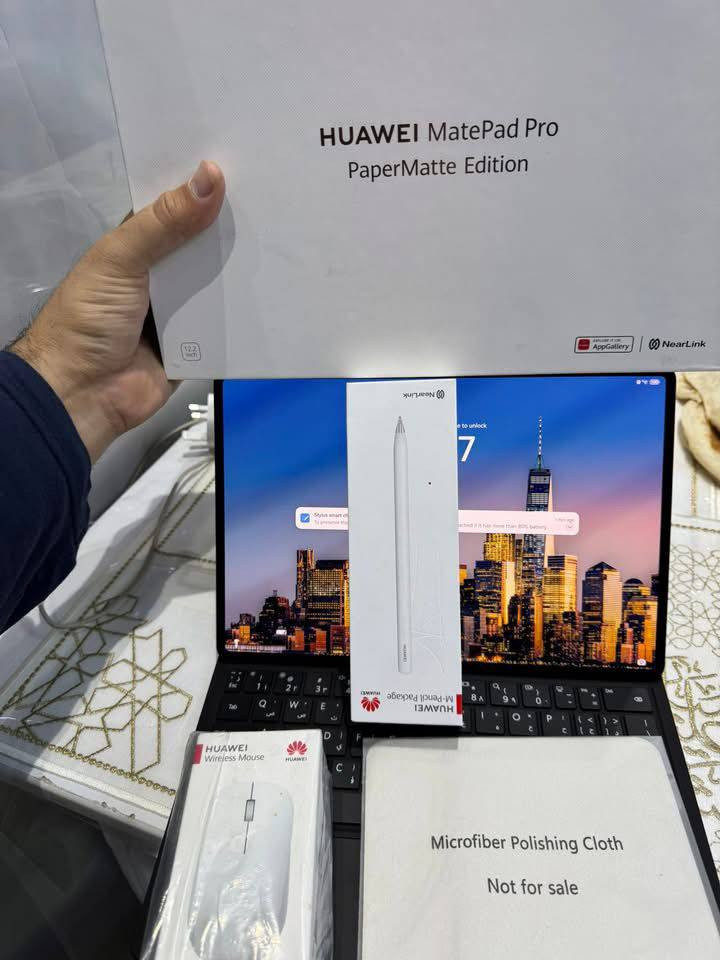 هواوي ميت باد برو حجم ١٢.٢
للبيع فقط

بطاريه ١٠٠ استخدام اقل الشهر

غراضه بعده بالجيس ممفتوحات من الكارتون

يجي ويا هذيه كيبورد+ماوس+قلم+بادات ماوس
بغداد الاعضميه مقابل قاسم ابوكص
‏‪0772 229 6139‬‏
