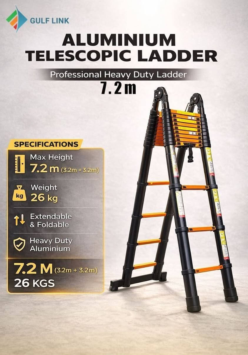 ❇️ وصول درج الوزن الثقيل 
عرض خاص …
درج Lader 5.4m Aluminium
الوزن : 15 Kg
13بايه 

❇️ وصول درج الوزن الثقيل 
عرض خاص …
درج Lader 6.2m Aluminium
الوزن : 16 Kg
15بايه 

❇️ وصول درج الوزن الثقيل 
عرض خاص …
درج Lader 7.2m Aluminium
الوزن : 26 Kg
12 ×2 بايه 

للاستفسار مراسلة الصفحه 
يتوفر توصيل  لكل المحافظات


**إذا كنت صاحب هذا الإعلان وتريد حذفه لأي سبب، رجاءا أرسل رسالة إلى الدعم الفني**