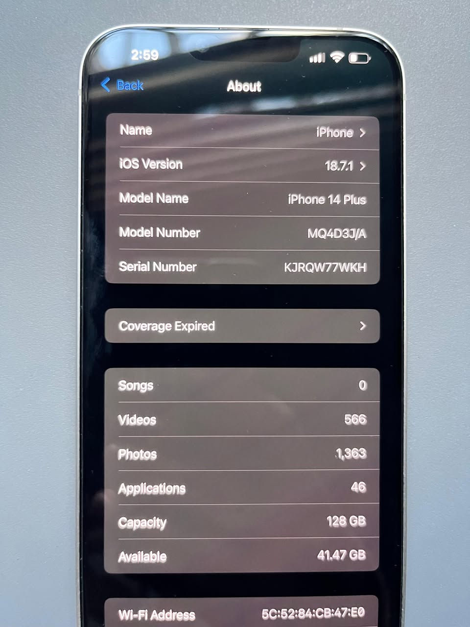 السلام عليكم ايفون ١٤ بلس ذاكرة ١٢٨ بطارية ٨٧ 
مامبدل ولا شي سعرة ٥٥٠ 
المكان كركوك


**إذا كنت صاحب هذا الإعلان وتريد حذفه لأي سبب، رجاءا أرسل رسالة إلى الدعم الفني**
