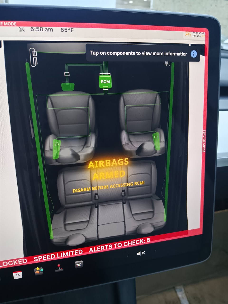 صيانة منظومة الايرباك للتسلا
***********
