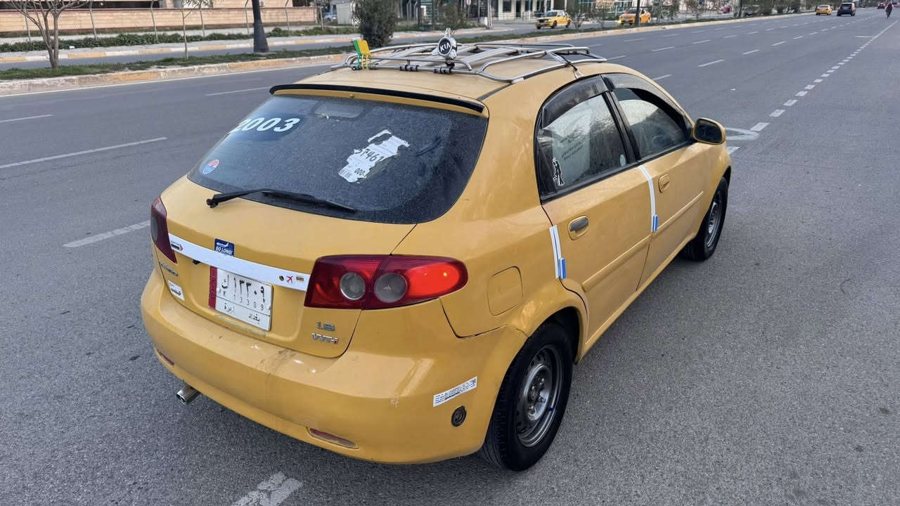 دايو موديل 2003 محرك وكير يارس فول اوتماتيك منضومه غاز تبريد شغال  تخم تاير شاشا مع سستم سماعات وكهربائيات كله شغاله صدر امامي خلفي جدبد سيارة جاهز مشروع وطني لغايه 28 سعر 38 شراي اتصل *********** مكاني كركوك
