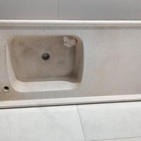 سنك مرمر • كاونتر قطعتين • هفلان