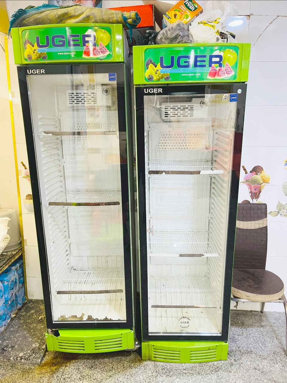 السلام عليكم اخوان عندي
1-كبوس موطه ضوئي عدد 2
2-مبراشه ثلج جديده مامستعمله
3-عارضات ايكور تركي الاصلي عدد 2
4-مولد 20 أمبير 
***********
