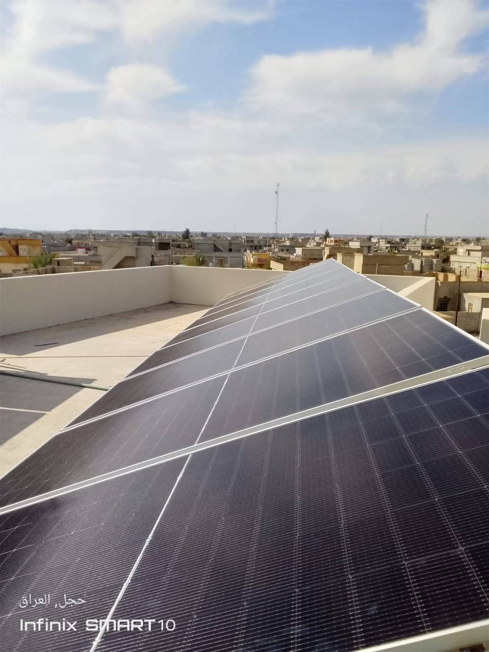 بالنقد او بالاقساط نشدلك منظومتك 🚨🚨🚨

#كن_أنت_التغيير_وأبدأ_من_فوق_سطح_منزلك

.................................................................. 
بفضل الله وبحمده قامت كوادر شركتنا (شركة الواثق للطاقة الشمسية) بنصب منظومة طاقة شمسية منزلية لأحد زبائن شركتنا الكرام في #قرية_اجميلة_عنك_الهوئ
وكانت تفاصيل المنظومة... 
_________________________
1_الواح #ايرا (625)واط عدد(12)🌞 ضمان (10)سنة 

2_ بطارية ليثيوم #أيتل   حجم(10)كيلو واط عدد(2)
 🌞ضمان (5)سنة 

3_انفيرتر #فلستي حجم (8) كيلو واط عدد(1) 🌞 ضمان (1)سنة 

العرض الاقوى تحطيم الاسعار 🔥 🔥 🔥 🔥 🔥 🔥
العرض الاول 🔥 🔥 🔥

القدرة : 15 نهاري و 15 ليلي 
الألواح: 600 واط ضمان عشر سنوات عدد7
البطارية: ليثيوم حجم 15 كيلو ظمان 5 سنة
الانڤيرتر :حجم 6 كيلو ضمان سنة واحدة

العرض الثاني 🔥 🔥 🔥

القدرة : 10 نهاري و 10 ليلي 
الألواح: 600 واط ضمان عشر سنوات عدد 5
البطارية: ليثيوم حجم 10 كيلو ظمان خمس سنوات
الانڤيرتر :حجم 6 كيلو ضمان سنة واحدة

العرض الثالث 🔥 🔥 🔥

القدرة : 10 نهاري و 7 ليلي 
الألواح: 600 واط ضمان عشر سنوات عدد5
البطارية: ليثيوم حجم 7.5 كيلو ظمان خمس سنوات
الانڤيرتر : حجم  4 كيلو ضمان سنة واحدة

العرض الرابع 🔥 🔥 🔥

القدرة : 8 نهاري و 5 ليلي 
الألواح: 600 واط ضمان عشر سنوات  عدد 4
البطارية: ليثيوم حجم 5 كيلو ظمان خمس سنوات
الانڤيرتر : حجم 6 كيلو ضمان سنة واحدة

العرض الخامس  🔥 🔥 🔥

القدرة : 6 نهاري و 2.5 ليلي 
الألواح: 600 واط ضمان عشر سنوات  عدد 3
البطارية: ليثيوم حجم 2.5 كيلو ظمان خمس سنوات
الانڤيرتر : حجم 4 كيلو ضمان سنة واحدة
$$$$$$$$$$$$$$$$$$$$$
للحجز و الاستفسار 
حمد جاسم الجميلي
⁨ ￼⁨0782 833 0782⁩
