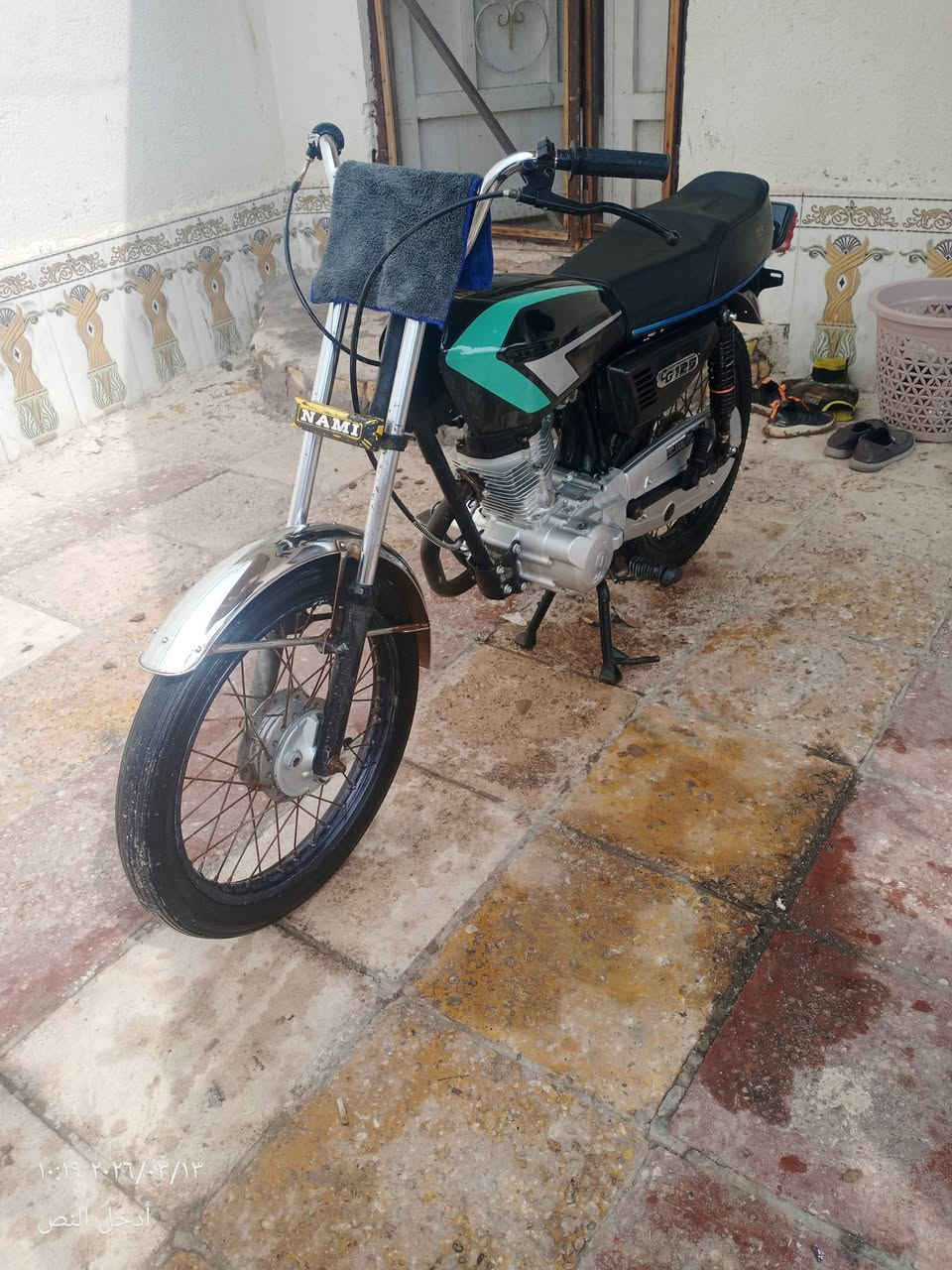 السلام عليكم دراجه نامه للبيع مكينه مفتوحه ولفات دراجه حلوه وجاهزه ما عوزها اي شي كلك لدراجه سعره450وبيها مجال للشراي الرقم ***********العنوان ناصريه مركز
