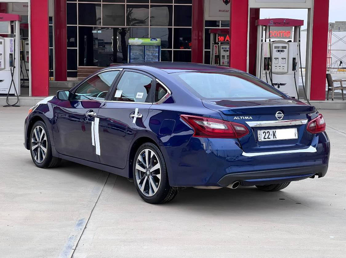 NISSAN ALTIMA
موديل 2017 لون نيلي
للبيع فقط بدون مراوس بدون اقساط
 صبغ سياره:.جاملغ سكن بدون دواخل شرط 
رقم شاصي:(1N4AL3AP4HC154008)
حجم محرك (2500) 4 سلندر 
كير محرك شرط لا صرف ولا بخار 
رقم اربيل دولي سنويه لل 2030 هزه جديد سياره شرط التحويل 
مواصفات سياره SR
ويل كروم حجم 18 تشغيل بصمه شفتات ستيرن فتح بيبان صندوق بصمه شاشة كاميره خلفيه كوشن مخمل جلد بلاد تحكمات ستيرن شفتات ستيرن طرفين تحديد سرعه رادار امامي جانبي جناح خلفي SR بلاد وباقي مواصفات معروفه...
سياره صدر أمامي خلفي جديد كهربائيات كل شغال تبريد شغال تخم تايرات جديد 

سعر...(119$) وبي مجال بسيط 
رقم هاتف:.( *********** )
رقم هاتف:.( *********** )
عنوان:.كركوك 📍 كركوك, العراق
