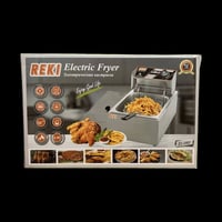 قلاية زيت كهربائية ريكي REKI – سعة 6 لتر  الاستخدامات  مثالية لقلي الب...