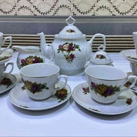 سيت أكواب • ١٧ قطعة • قوري