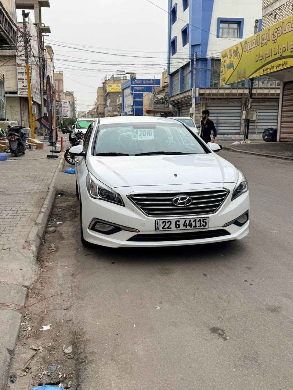 سلام عليكم للبيع سوناته 2016 مريكي
2400جيتي أي رقم ربيل داخله كلين نضربت عندي مبدل جاملق ليسر وبنين نفس لون بدون صبع كفاله بدون لا لغد ولا شاضي سياره مكينه كير جديد تبريد ثلج تخم تاير جديد حداديه وره وكدام جديد بيه تشليع صبغ بلقماره وجنطه ومصلح 
عنوان نجف سعره ١٢٠ وبيه مجال بيع أو مراوس ***********
