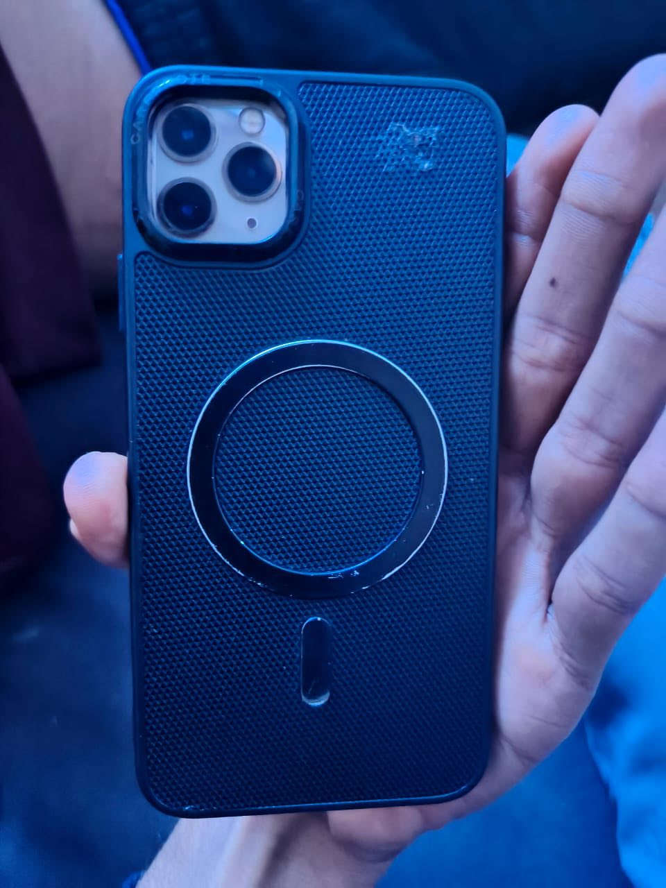 سلام عليكم ايفون 11برو ماكس بي بس فطر صغيرمبدل بس بطاريه بطاريه ١٠٠ ذاكره ٢٥٦كله شغال فيس ايدي بصمه وجه نت تصال تكنيك فول بطاريه خير من من الله البيع أو مراوس حسب قناعه السعر ٣٢٠وبي مجال عنواني بلديات شارع المضيف ***********
