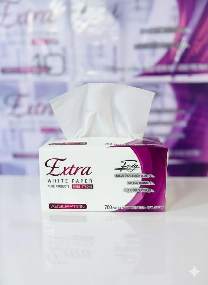 بسم الله الرحمن الرحيم 

توفر من جديد مناديل ورقيه من المعمل مباشر

الودق 800 سحبه 30 باكيت في الباله 
اكسترا 700 سحبه 40 باكيت في البابه
فان 600 سحبه 40 باكيت في الباله
اكسترا 500 سحبه 40 باكيت في الباله
الروشه 100 سحبه 40 باكيت في الباله 
 
اقل طلب كميه داخل بغداد (100) باله 
يوجد توصيل لجميع محافظات العراق كميات فقط
للأستفسار واتساب او الاتصال على رقم ***********
