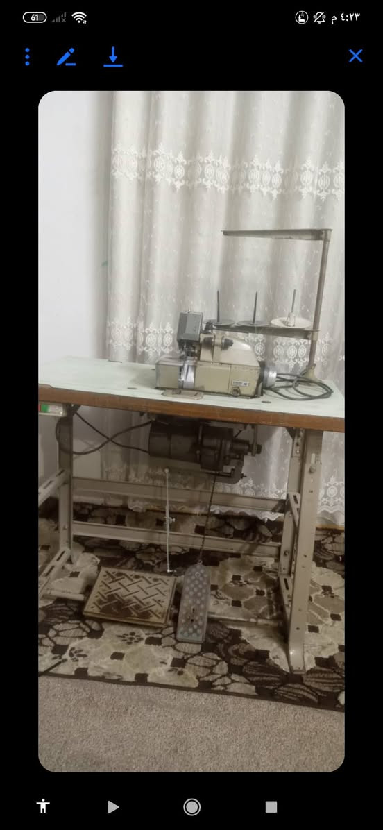 سلام عليكم للبيع انواع اجهزه خياطه مكينه اوفر صناعي نوعيه جاك+ مكينه اوفر صناعي بيباسوز+ مكينه اوفر جاك صغير خاص لخياطه تيشرت نوعيه جاك+ مكينه اوفر صغير ابو ثلاث بكرات وفيه مواصفات كثيره 
اجهزه نضيفه رقمي+ واتساب للشراي خلي يخابر رقم ***********
