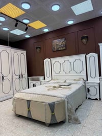 شركه الوسيم • طقم ٣ قطع • سرير بلاويد اسود