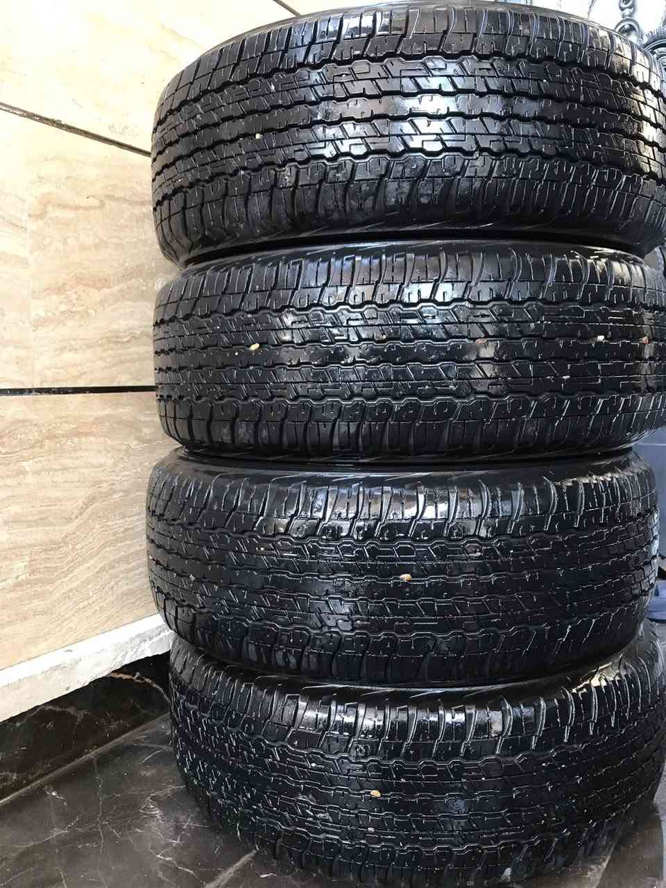 للبيع قياس   265/60R 18
صنع ياباني اصلي 
سعر 200 الف نهائي 
مكان بغداد حي جامعة 
☎️ ***********
