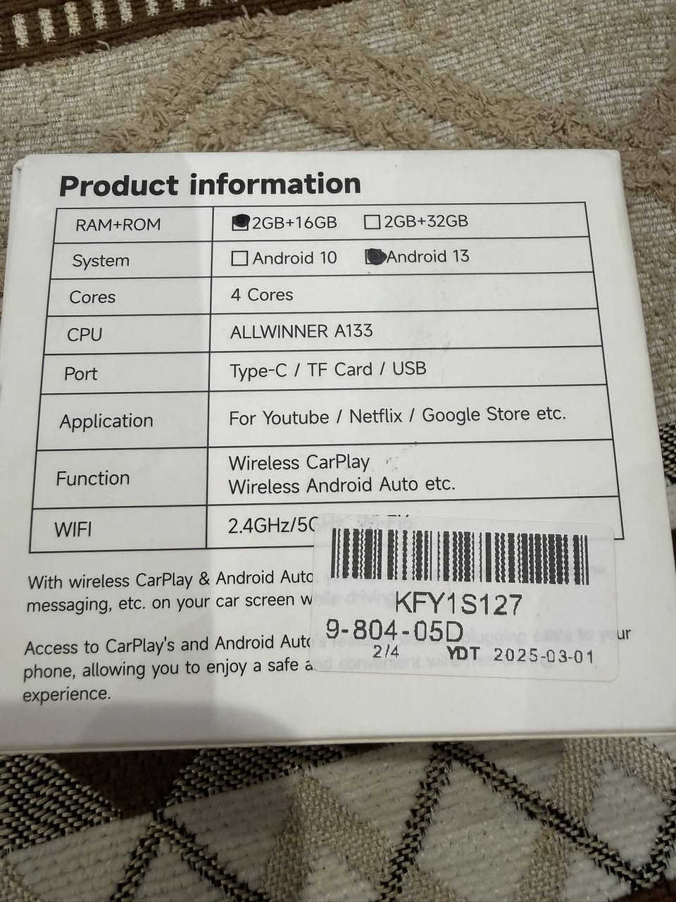 كار بلاي يشغل جميع تطبيقات اندرويد
سعر 50 
يوجد توصيل
***********
