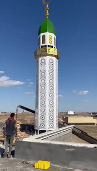 تنصيب منارتين ١٠م • حدادة ابو زغير • الرمادي منطقه الملعب