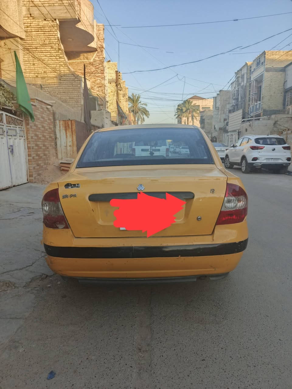 السلام عليكم سياره لبيع طيبه موديل 14 مصفره نقابه تبريد شغال بيهه خيط تبخير قليل السعر 30 وبيهه مجال قليل المكان حي اور ***********
