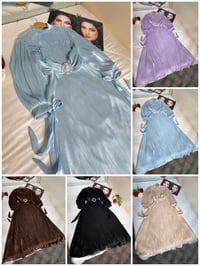 فستان عيد • اوركنزا مبطن • مقاسات ٣٨-٤٨