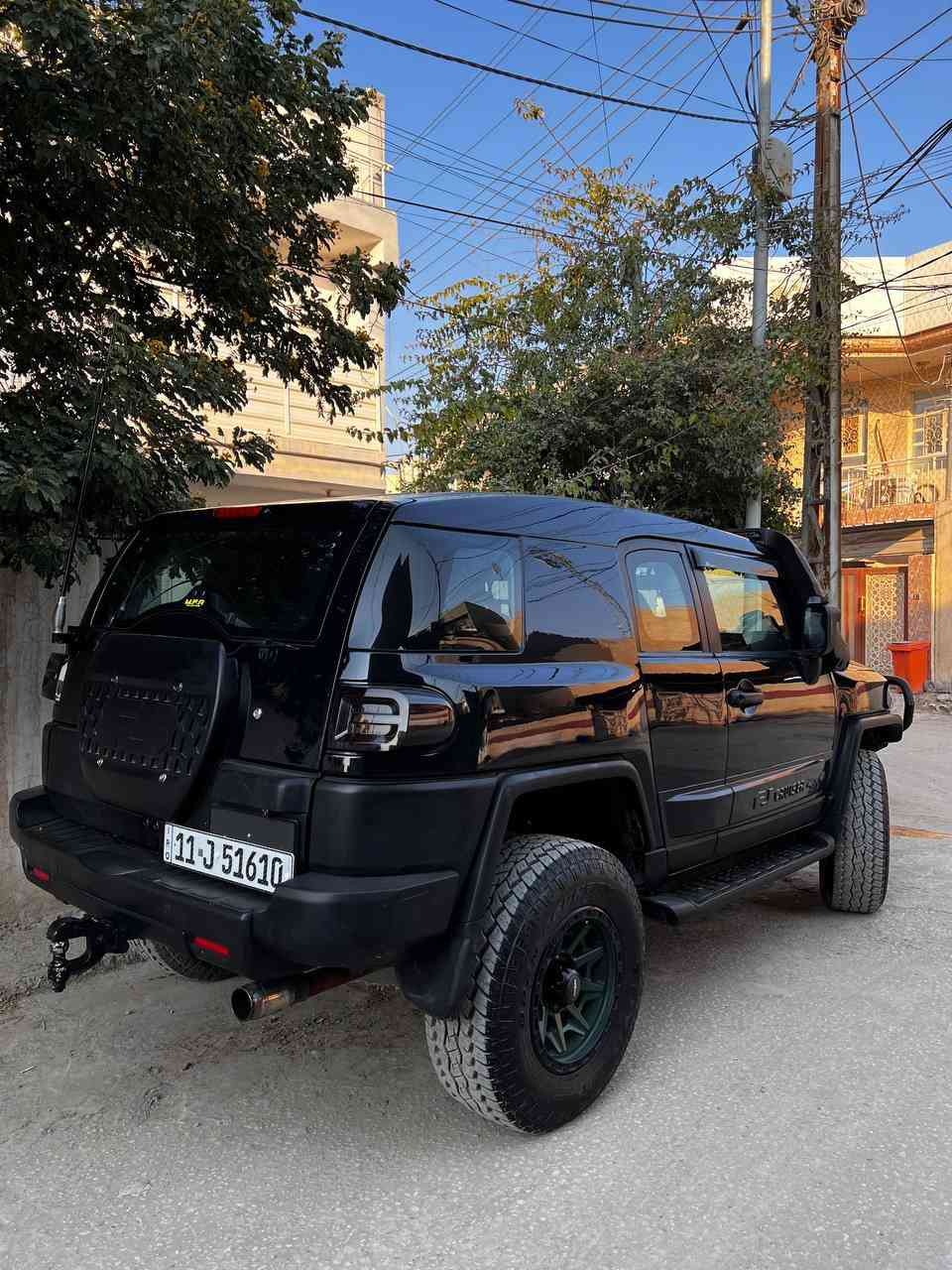 للبيع
FJ Cruiser 2007 4WD

- درع امامي رود ارمر
- السيارة عليها كت كامل ARB دبلات، طبلات، رباطات، وصدر كامل..
- كامرة امامي خلفي شاومي 10 انج
- سستم صوت JBL بالاضافة الى دمام و امبليفاير 
- كشافات توبيز

حادث السيارة: صفحة السايق باب و جاملغ امامي مبدلات.. 
السيارة جان لونها ازرق و اشتريتها مصبوغة عام اسود و موجود تصويرها بفترة الصبغ..

القمارة مابيها معجون فقط انرشت.. السيارة مكفولة من اي حادث قوي

السعر 168$
مكان السيارة بابل - الحلة
***********
