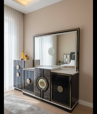 غرفه تجنننن تركيه ٨ قطع مع مرايا طويله اضافيه ضامتها ضخمه ونازكه بنفس ...