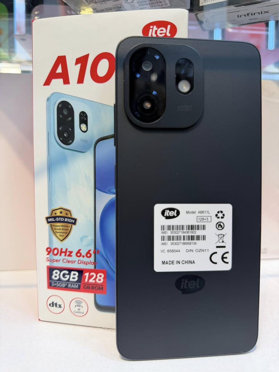 هاتف itel A100c الجديد وصل اليوم👉 

متوفر الان بثلاثة الوان بكلا الفرعين ✌️

المواصفات 

- الشاشة : 6.6 بوصة - 90 هرتز - IPSLCD
- الذاكرة :  128 جيجابايت
- الرام :  4 جيجابايت
- الكاميرا : 8 + 0.3 ميجابكسل
- المعالجUnisoc T7100
- البطارية : 5000 مللي أمبير

للطلب متوفر توصيل واتساب ***********

العنـــــوان 

واسط - كوت - المشروع - قرب ساحــه العامل 

اوقات الدوام من الساعه 8 صباحا إلى 11 مساء
