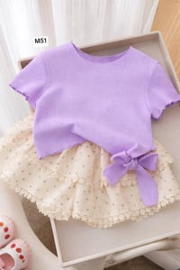 طقم بناتي • مقاسات ١-٥ • بدرزن