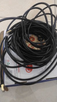 كابل Cat6 • ٣٠م • RJ45 مطلي ذهب