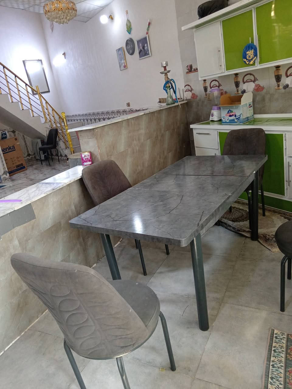 بيع سريع
ميز طعام يتكبر ويزغر
اربع كراسي اخو الجديد
السعر ١١٠مع للمجال
الحر سواده مدرسه للحسام
***********
