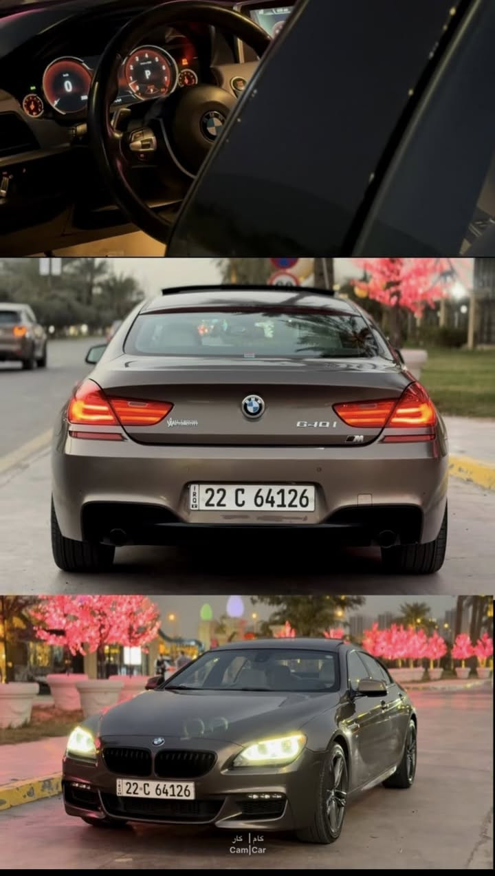 السلام عليكم 
  
2015 BMW 640i Mpackage 
 🚀Twin power turboمحرك 3.0 
خليجية وكالة العروش جديدة جداً بحالة الوكالة محرك وكير شرط مامفتوحات وكفالة
بدون اي ضربه وصبغ عدا كلير شبر بلبنيد سونار موجود 
السياره فول مواصفات
بانوراما 
رادار نقطه عمياء
دركة M
ستيرن كهرباء 
كشنات جلد منفصل وخزن ومساج 
لايت داينمك وحساس مطر 
كامرات واصطفاف ذاتي 
وضعيات قيادة 3 سبورت ايكو كونفورت 
هاند بريك بصمة 
بوب 4 شفط ومري شفط
بردات خلفية كهرباء بلادي 
وبعد بيها ناسيهن
السيارة سيرفس كامل صفر مسج ومابيها اي نقص من صدر وطسه ومنظومة بانزين وتبريد

سعر السيارة 21800$ 
وماعتقد اكو هيج نظافة وسعر بهذا الحجم والي ميعجبة البوست يعبره بدون كلام جانبي رجاءاً 🤎
مكاني بغداد هذا رقمي ***********
*********** الثاني
