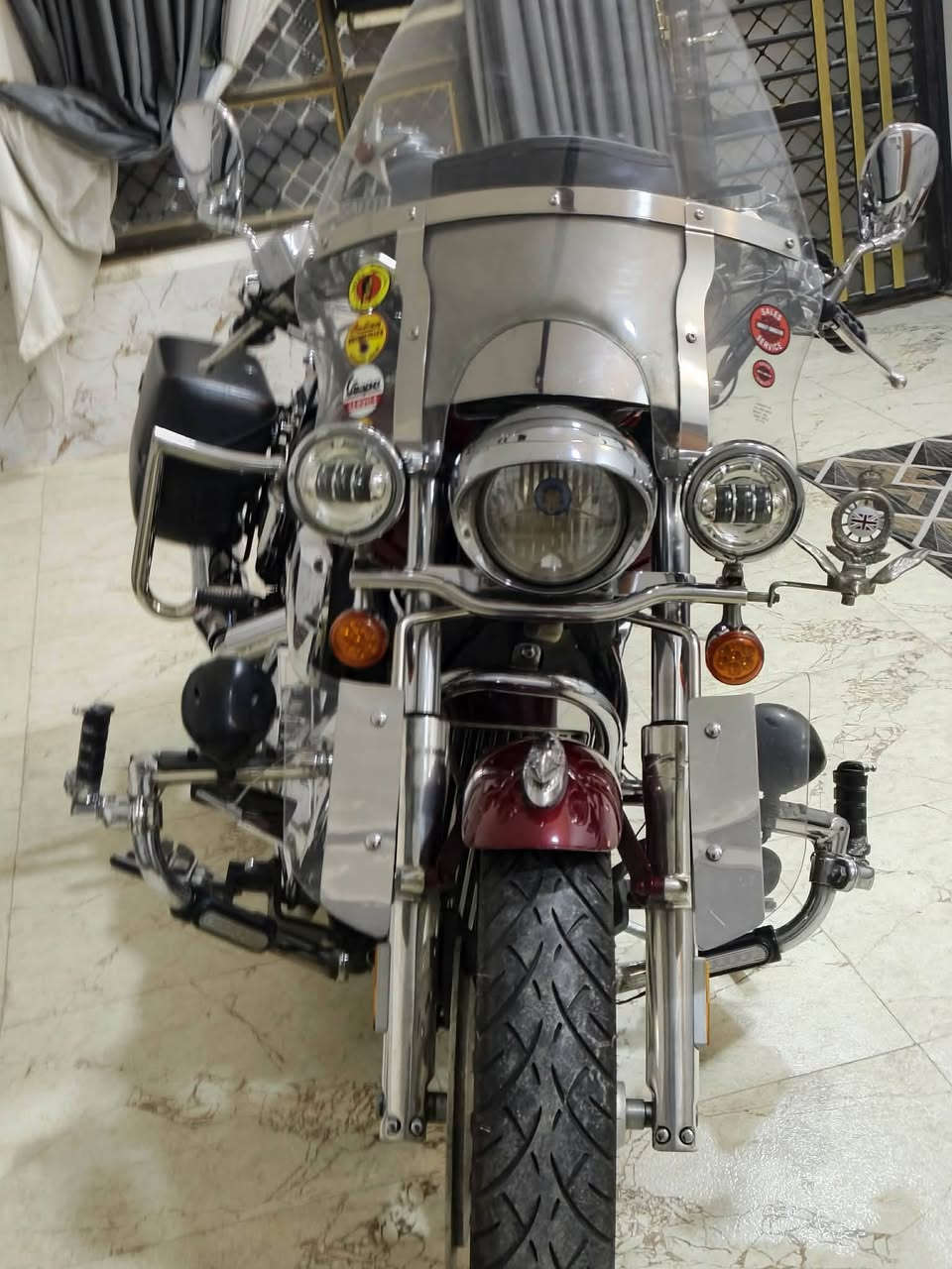 السلام عليكم للبيع VTX 1300 رقم بفداد موديل 2007 بسمي بحاله الوكاله ماشيه 33 الف هاتف ***********  مكان الدراجه ديالى خاص ممتواجد
التزويد الي على الدراجه
قباقه استيل عل المحرك
استيل عل الشاصي + استيل عل الكاردن
هوائيات
مسطرة لاجكترات واشاير
نسر جاملغ اصلي
درع امامي اصلي درع خلفي شغل علي بدر
دوس ام النشره 
استرايح ام الجف
سماعات امريكيه
كلاص استيرن عدد 2 اصليات
جامه مضلعه
جنط شركه هوندى هنه والقواعد اصليات
تجوه سايق
قاعده رقم ام الاشاير 
تخم تاير برجستون الخلفي 200
سيبايه خلفيه طويله 
قباقه سل ستيل مجمع استيرن + قبق عنبار
صفاحيات استيل شركه هوندى اصليات مو تجاريات 
قبق ستيل عنبار امامي
شباك استيل راديتر اصلي 
وشكرا
السلام عليكم للبيع VTX 1300 رقم بفداد موديل 2007 بسمي بحاله الوكاله ماشيه 33 الف هاتف ***********  مكان الدراجه ديالى خاص ممتواجد
