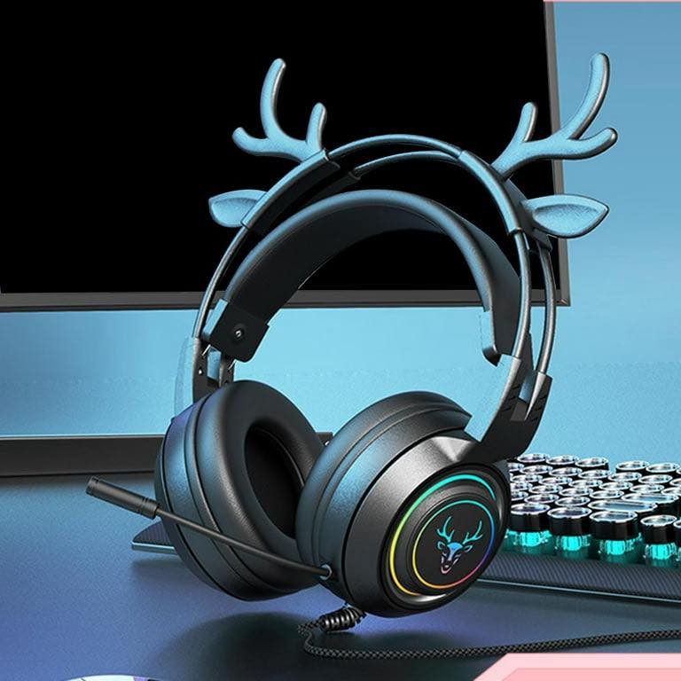 🖤 سماعة SY-G25 باللون الأسود  
متوفرة بقرون غزال 🦌 أو آذان قطط 🐱 قابلة للفصل

✨ إضاءة RGB جذابة  
🔊 صوت ستيريو قوي مع Bass عميق  
🎤 مايك احترافي قابل للتعديل 360° مع عزل للضوضاء  
🎮 مناسبة للـ PC و PlayStation و Xbox والموبايل  
🔌 منفذ 3.5mm + USB للإضاءة

💺 مريحة للاستخدام الطويل  
🔥 تصميم فخم يطلع شكل الجيمينك عندك أسطوري

💰 السعر: 25 ألف فقط  
📞 للحجز والاستفسار: ***********
