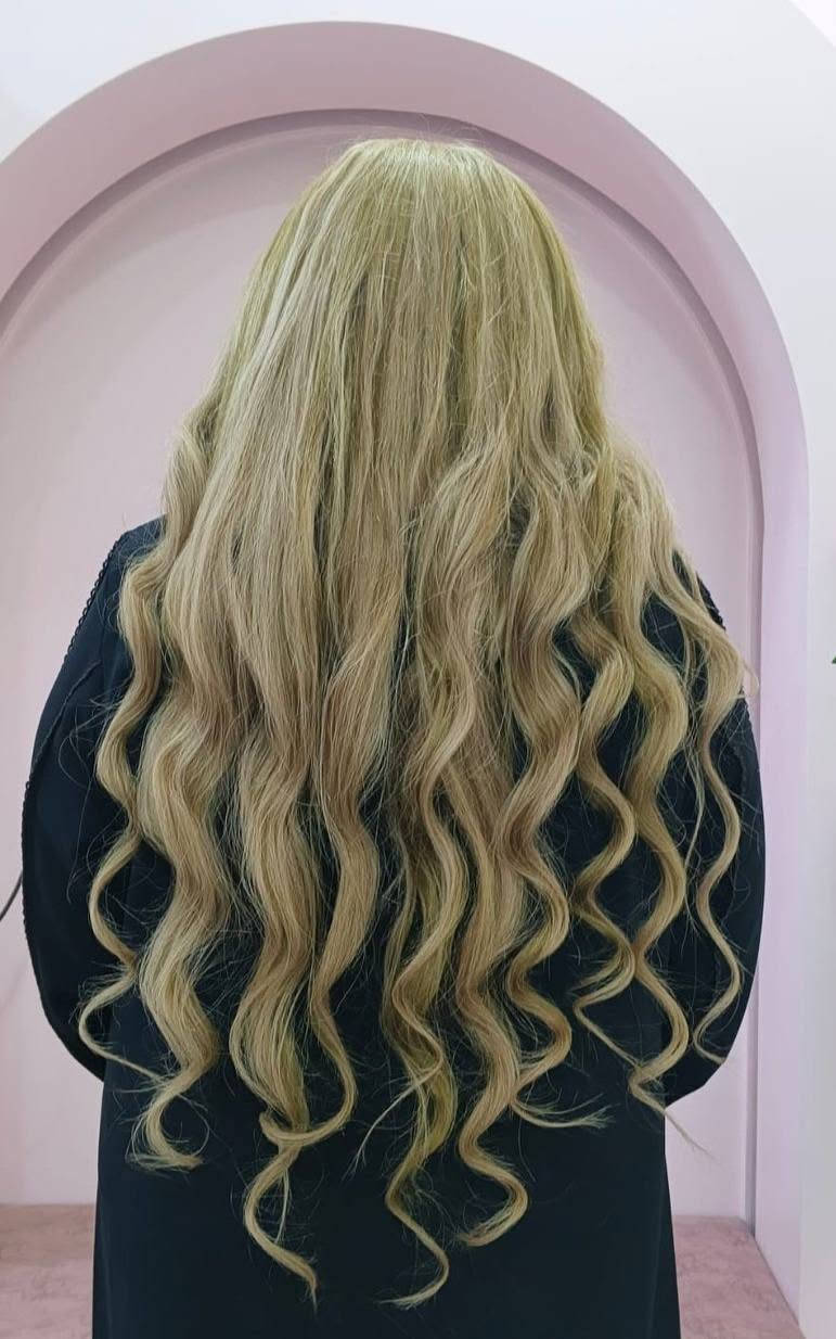 قبل وبعد💯💗 
صبغ الباروكة مع تركيب الخصل💥💗
رقم المركز الأساسي  ***********
