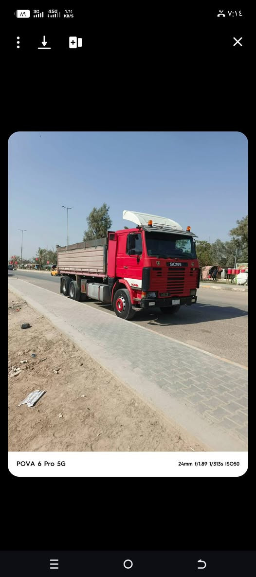 سكانيه ١٤٢قلاب موديل ٩٣رقم بغداد سنگل عضله للاستفسار ***********
