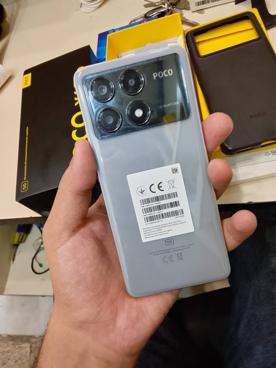 Poco x6Pro G5
الذاكره 512
120فريم 
سعر 375قفل 
***********
