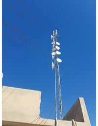 برج للبيع   18 متر حديد ايراني 45  لنك 30 ubnt تدد 2  انتي نويز 26 عدد...