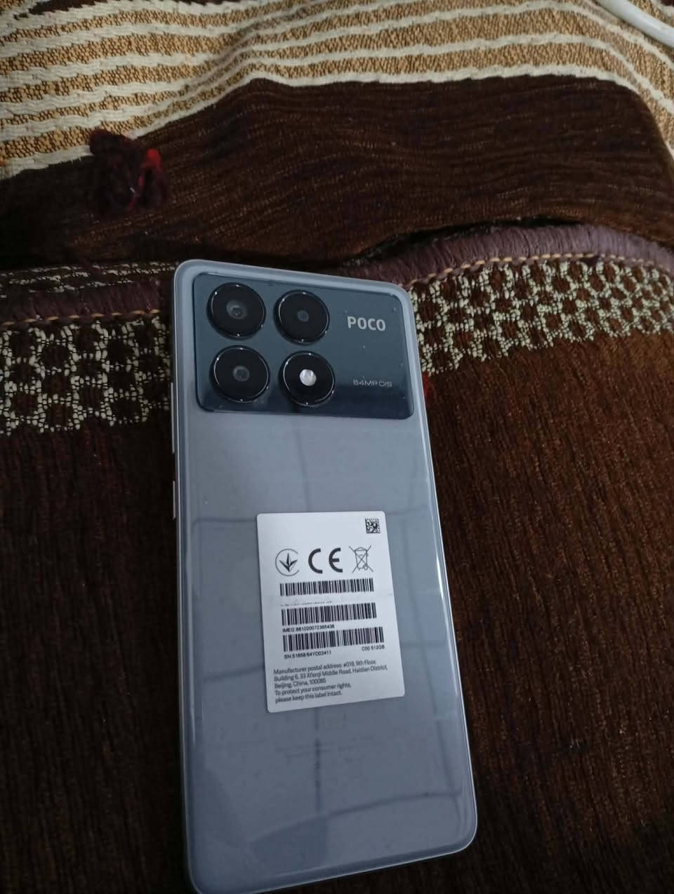 السلام عليكم ورحمة الله وبركاته
بوكو إكس 6 برو كامل ملحقاتو نضيف حيل
ذاكره 512 كارتون شاحنه كامل 
ما مستعمل هوايه
فقط بي فطر بالجامه تتبدل الجامه 
مرواس بايفون 13 برو ماكس


**إذا كنت صاحب هذا الإعلان وتريد حذفه لأي سبب، رجاءا أرسل رسالة إلى الدعم الفني**